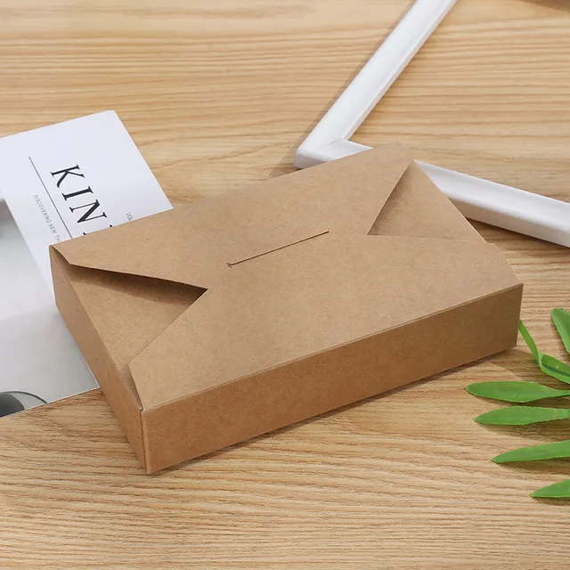 5/10pcs Kraft Paper Gift Box Red/White Candy Chocolate Packing Boxes DIY Handmade Cake Case Wedding Christmas Party Gift Package kraft