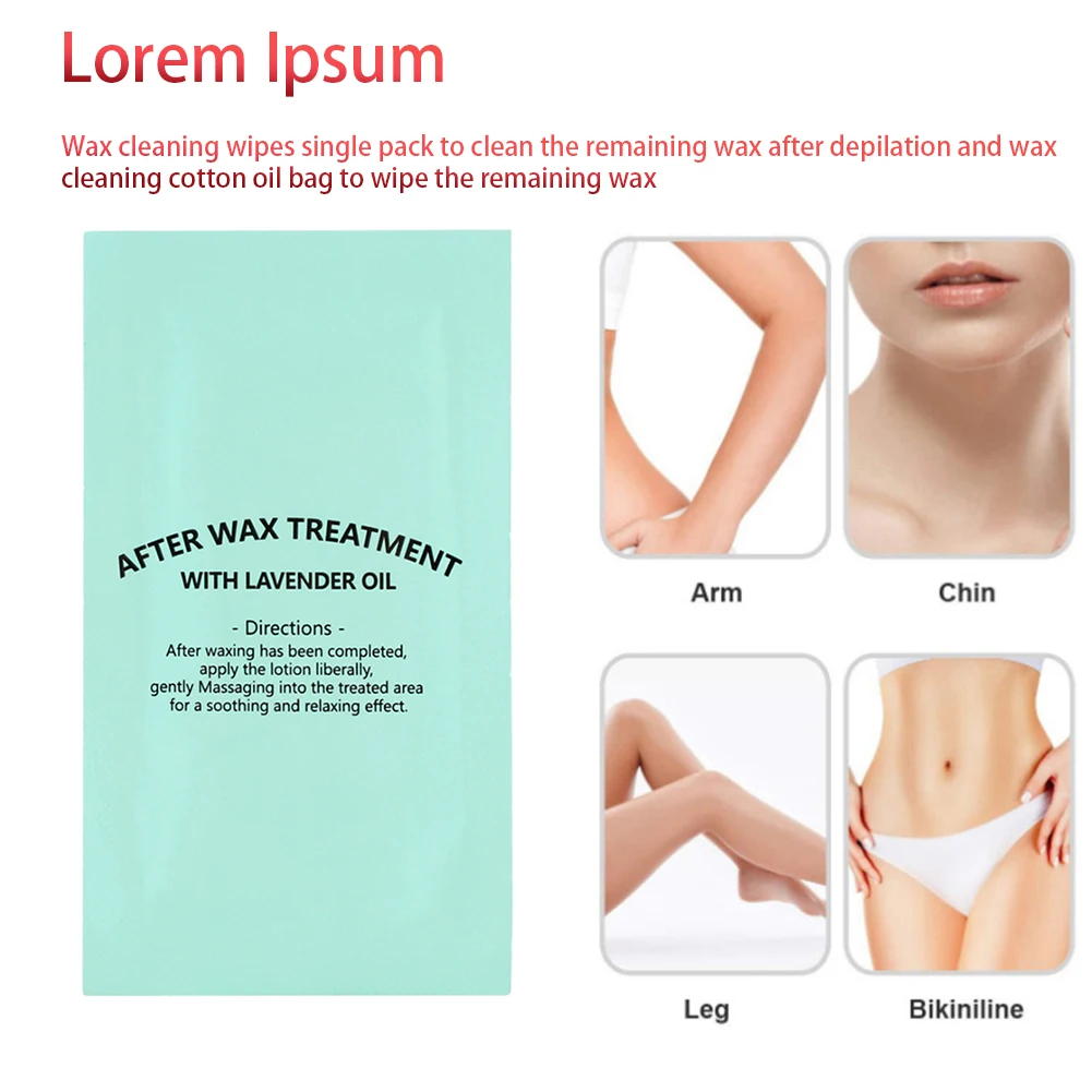 Wax Removal Wipe Wrapped Wet Tissue Wax Oil Cleaning Sticker Strips Face Leg Eyebrow Arm Body Hair Removal Tools