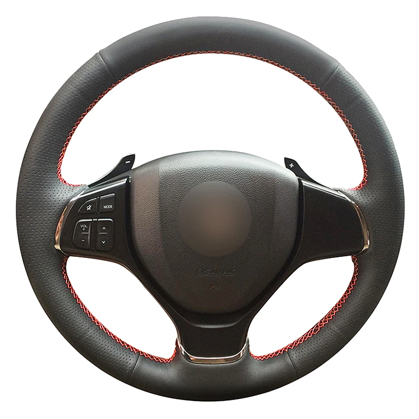 

Черный чехол из натуральной кожи для Suzuki Baleno 2016 2017 2018 2019 Alivio 2015 2016 2017 2018