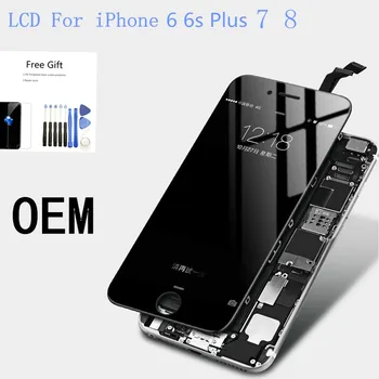 

OEM original LCD Display For iPhone 6 6plus 6s plus 8 Touch Screen Digitizer Assembly Replacement with tools