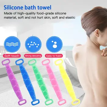 

Silica gel Bath Scrub Towel Rubbing mud and rubbing ash, two-stop scrubbing bath belt body brush bath brush Bath Scrub Towel