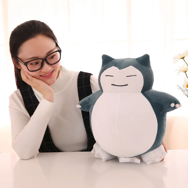 Милые плюшевые игрушки Аниме Snorlax милый мультфильм японская мягкая большая