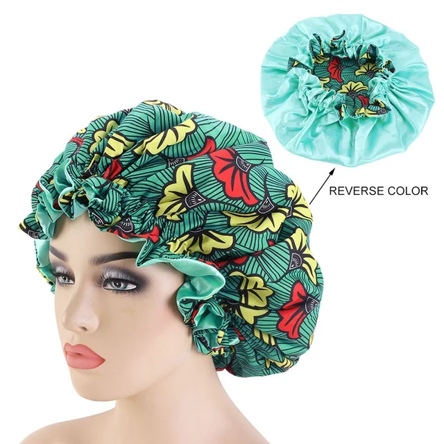 New Solid Women Satin Bonnet Fashion Stain Silky Big Bonnet for Lady Sleep Cap Headwrap Hat Hair Wrap Accessories Wholesale style14
