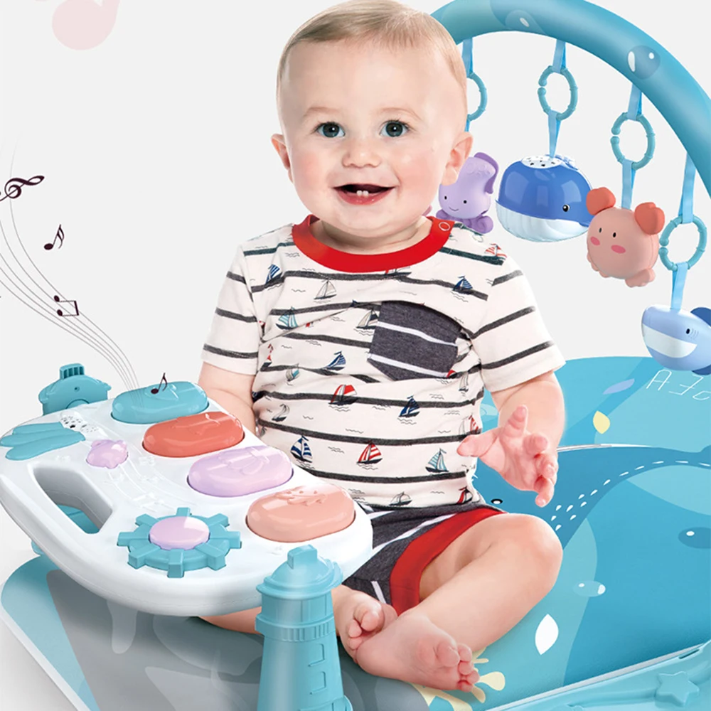 Baby Play Mat Educational Puzzle Carpet With Piano Keyboard Musical Animal Baby Gym Crawling Rug Toys 2