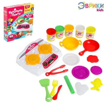 

Set for playing with plasticine "Kitchen Stove", light and sound effects