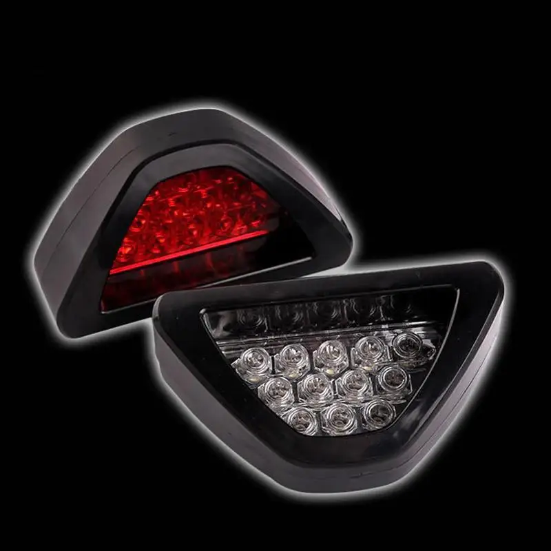 Generalpurpose Brake Light F1 Type Triangle Sports Flashing 12LED Rear