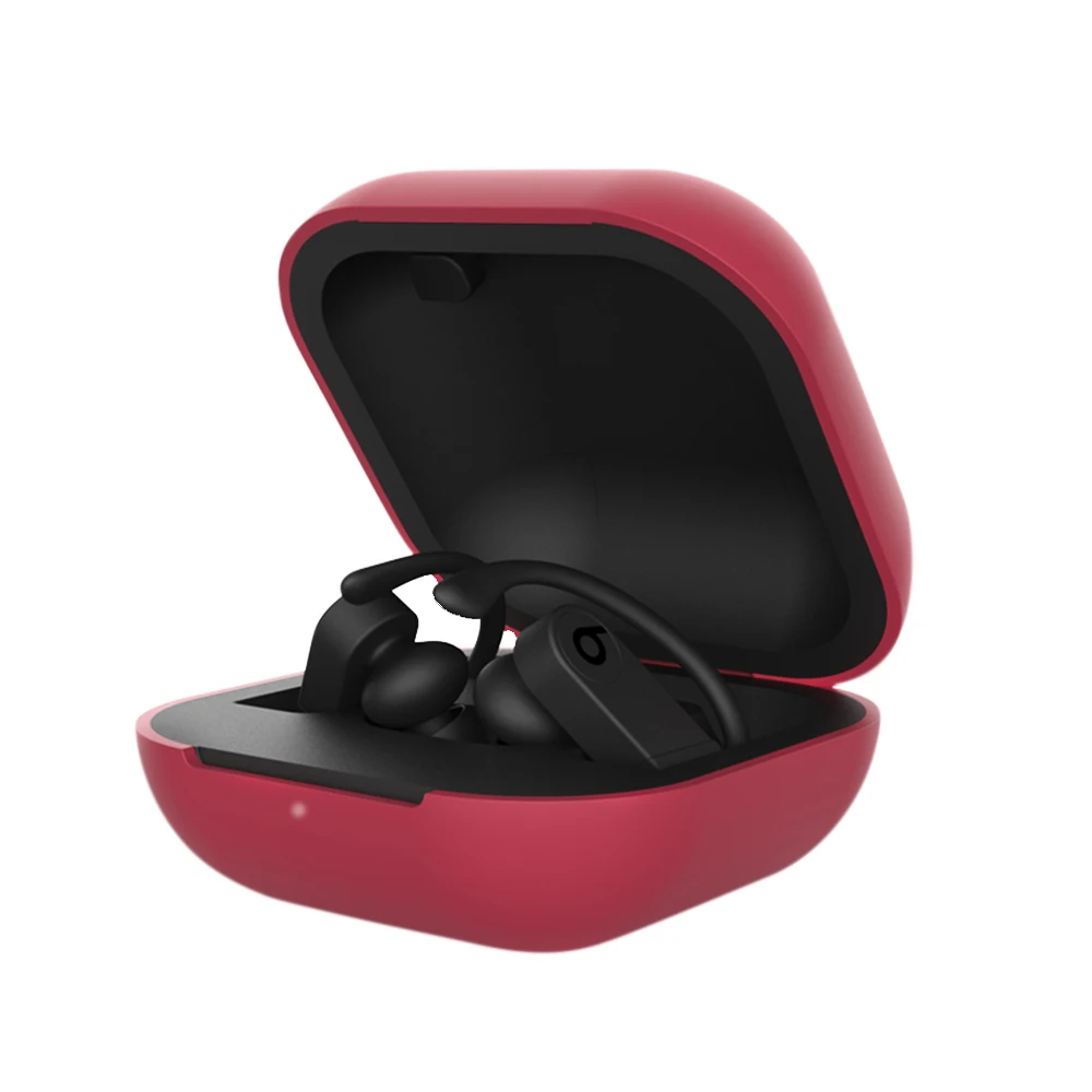 Мягкий чехол для наушников из ТПУ для Apple Beats Powerbeats Pro, роскошный Прочный чехол для зарядки, чехол для Beats Powerbeats Pro - Цвет: Wine red