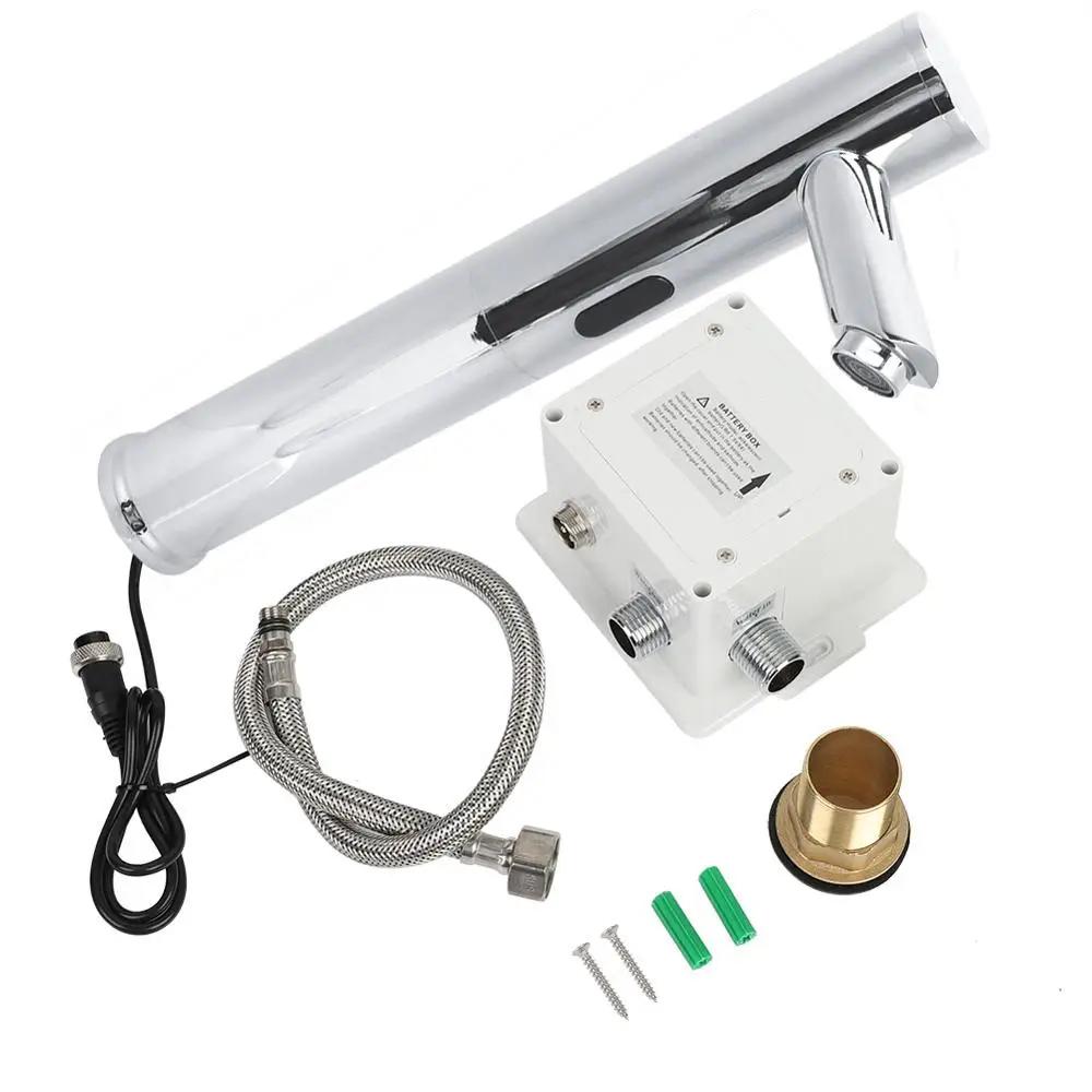 torneira do banheiro G1/2&quot Automatic Sensor Faucet Hands Free Bathroom Sink Mixer Water Tap robinet lavabo salle | Обустройство