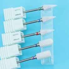 1 шт. керамический сверло для ногтей, электрические маникюрные сверла для педикюра, роторные фрезы, пилки для ногтей, оборудование для дизайна ногтей