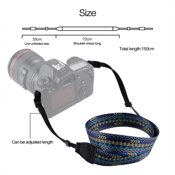 PULUZ Ретро этнический стиль плеча шеи ремень камеры ремень для sony, Canon, SLR/DSLR камеры s