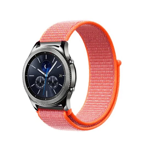 Ремешок 22 мм/20 мм для samsung galaxy watch 46 мм 42 мм active 2 40 мм 44 мм gear S3 frontier huawei gt 2 42 мм/46 мм amazfit ремешок Bip - Цвет ремешка: 12-spicy orange