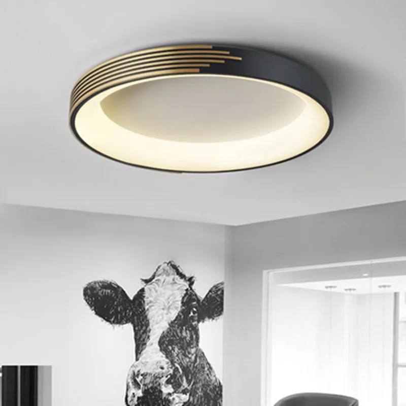 Nordic ceiling lamp home study bedroom simple modern round led living room dining intelligent 110v | Лампы и освещение