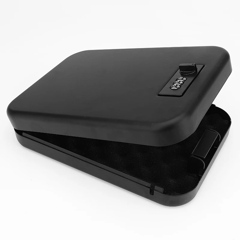 Caja de Seguridad portátil con contraseña para coche, caja de seguridad de 1mm, hoja de acero laminada en frío