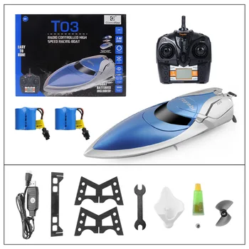 

High Speed RC Boat H106 2.4GHz 4 Channel 30km/h Racing Remote Control Boat RC Ship Speedboat Toys with LCD Screen