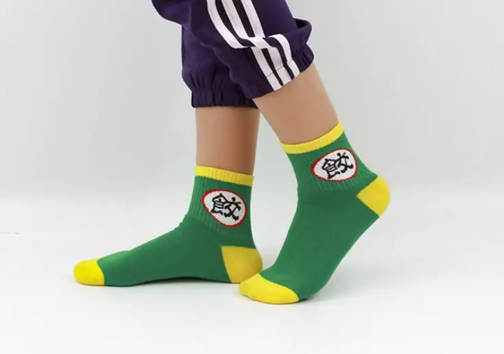 1 шт., новые носки с аниме «Dragon Ball Z», хлопковые носки унисекс для сына Гоку/Майина Буу, милые носки, Супер Saiyan, косплей, подарок, плюшевые игрушки - Цвет: 2