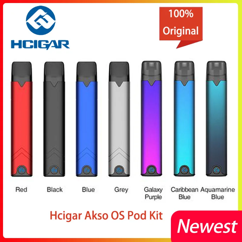 Набор электронных сигарет Hcigar Akso OS Pod Kit 420 мАч многоразовая система XT Chip и 1 8 Ом