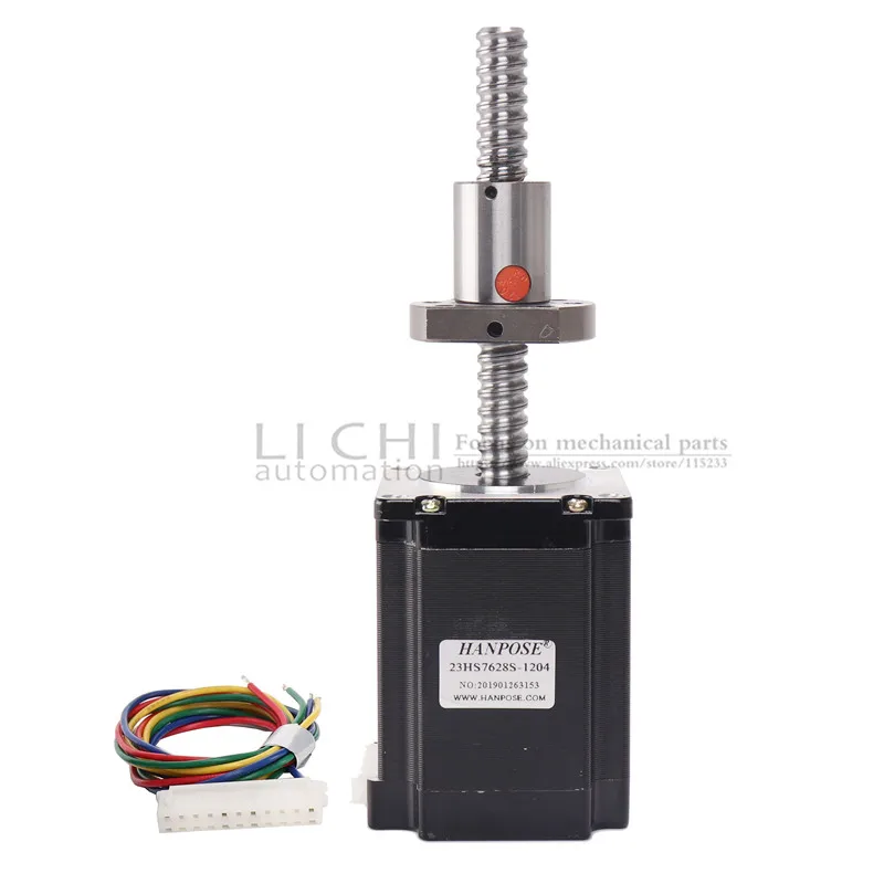 NEMA23 23HS7628 150 мм 250 мм шариковый винт двигатель шаговый двигатель с sfu1204 для 3D-принтера