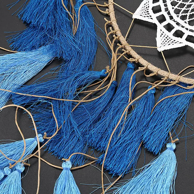 Three-Color Tassel Manual Tassel Dream Catcher Round Dream Catcher Wall Home Pendant