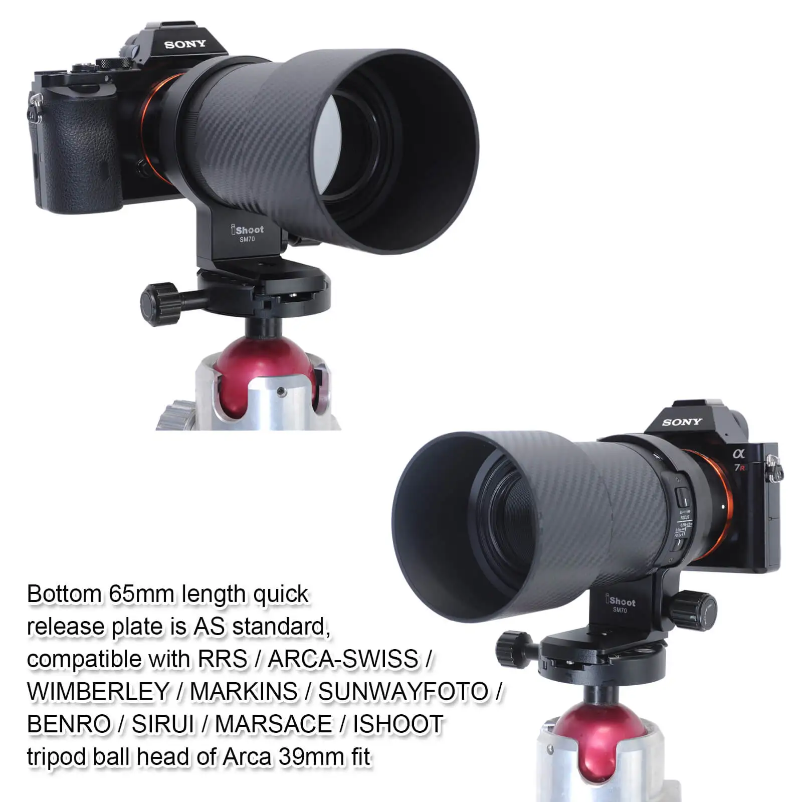 Металлический 71 мм штатив кольцо объектив воротник для Sigma 70 мм f/2,8 DG Макросъемка объектив Canon EF, Sigma SA, sony E и L крепление