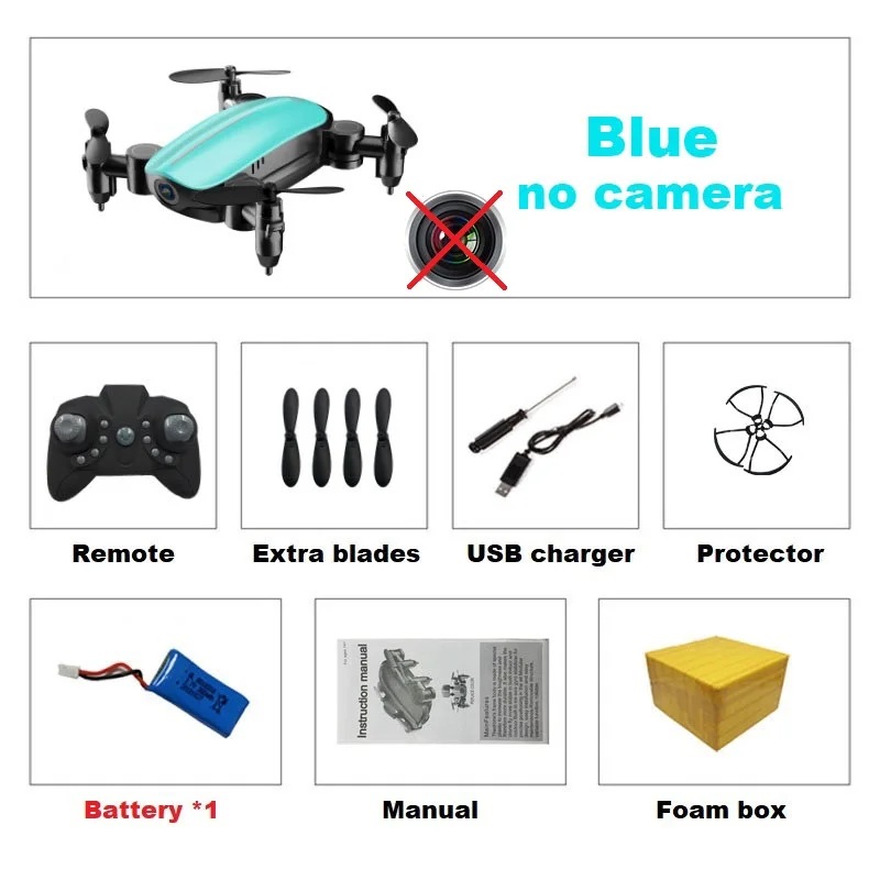 HGIYI T10 Радиоуправляемый Дрон с HD камерой Квадрокоптер WiFi FPV складной вертолет Безголовый мини Дрон режим удержания высоты селфи дроны - Цвет: Blue No Cam 1B F