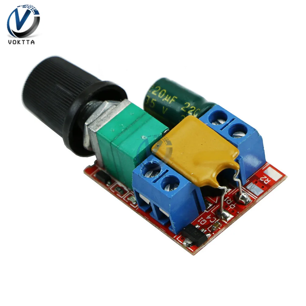 5A мини-двигатель постоянного тока контроллер скорости ШИМ 3 V-35 V Скорость регулятор Управление переключатель светодиодный диммер постоянного тока 5 В, 12 В, 24 В постоянного тока