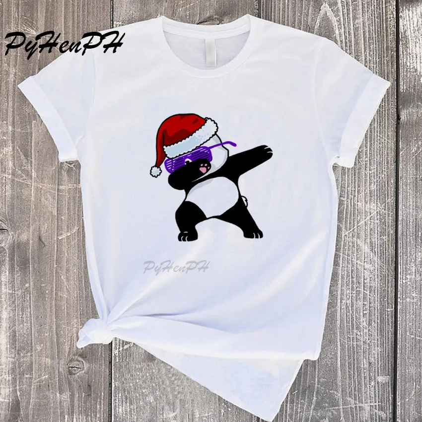 Dabbing футболка Единорог Женская классная с Рождеством Dab корейский стиль футболка Fmme негабаритная футболка Tumblr одежда