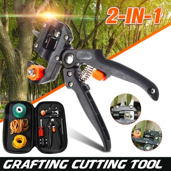 

2-in-1 Garden Grafting Tool Suit Farming Pruning Shears Scissor Fruit Tree Vaccination Secateurs Pruning Garden Tool with Tape