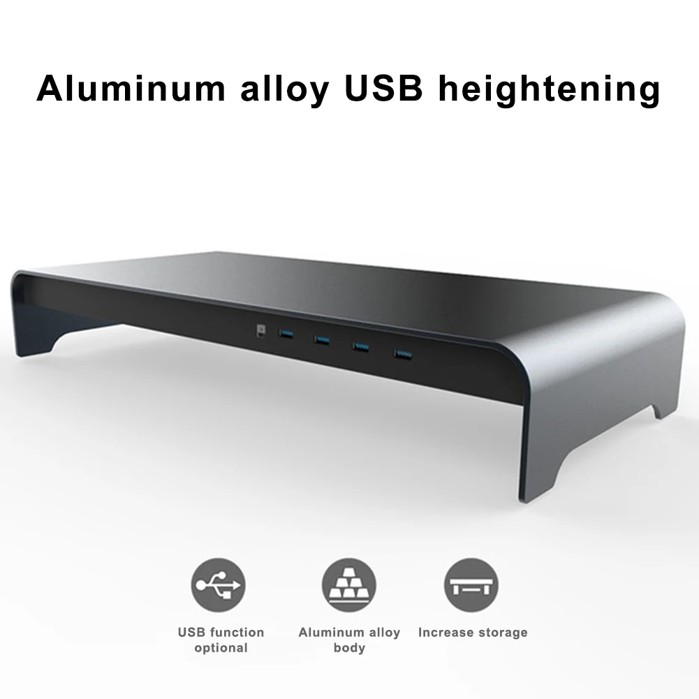Умная подставка из алюминиевого сплава для ноутбука с 4 портами USB 3 0 ING