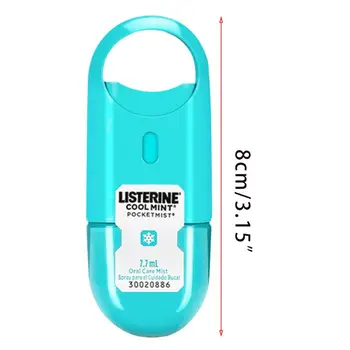

2020 New 7.7ml Mini Pocket Cool Mint Oral Mist Spray Mouth Natural Flavoring Dental Bad Breath Remover Treatment