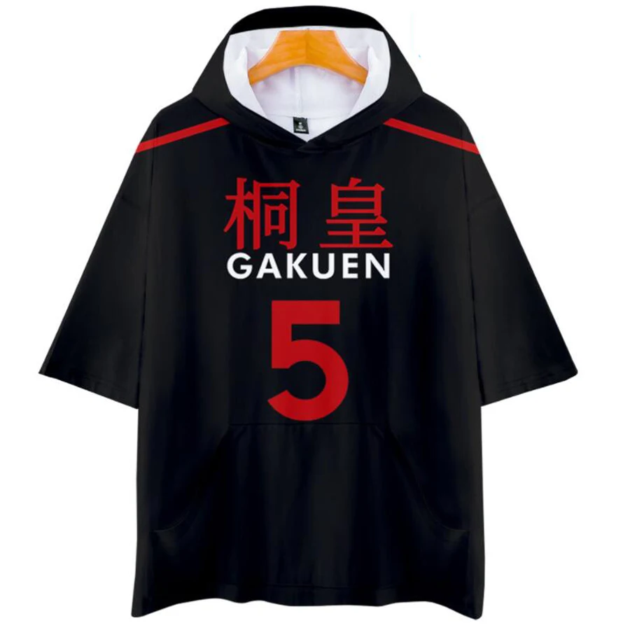 Костюм для косплея Kuroko No Basuke Basket школьная форма GAKUEN Aomine Daiki с 3D принтом футболка