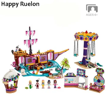 

New Friends Set Amusement Park Fit for Friends 41375 Model Building Block Bricks Toys For Girl Christmas Gifts