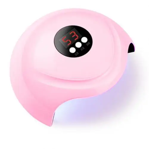 Горячая 36 Вт 12 светодиодов УФ гель лак для ногтей сушилка USB керлинг лампа приуроченная маникюрная машина - Цвет: Розовый