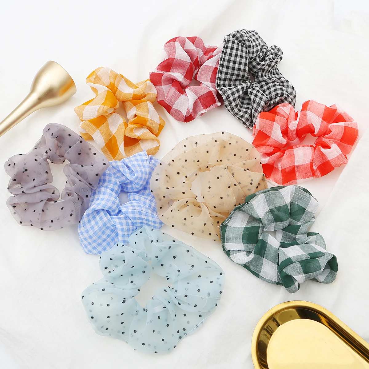 ladies head wraps Clearance 1Pc Satin Silk Scrunchies Women Elastic Rubber Hair Bands For Girls Ponytail Holder Hair Ties Rope Hair Accessories hair bows for women