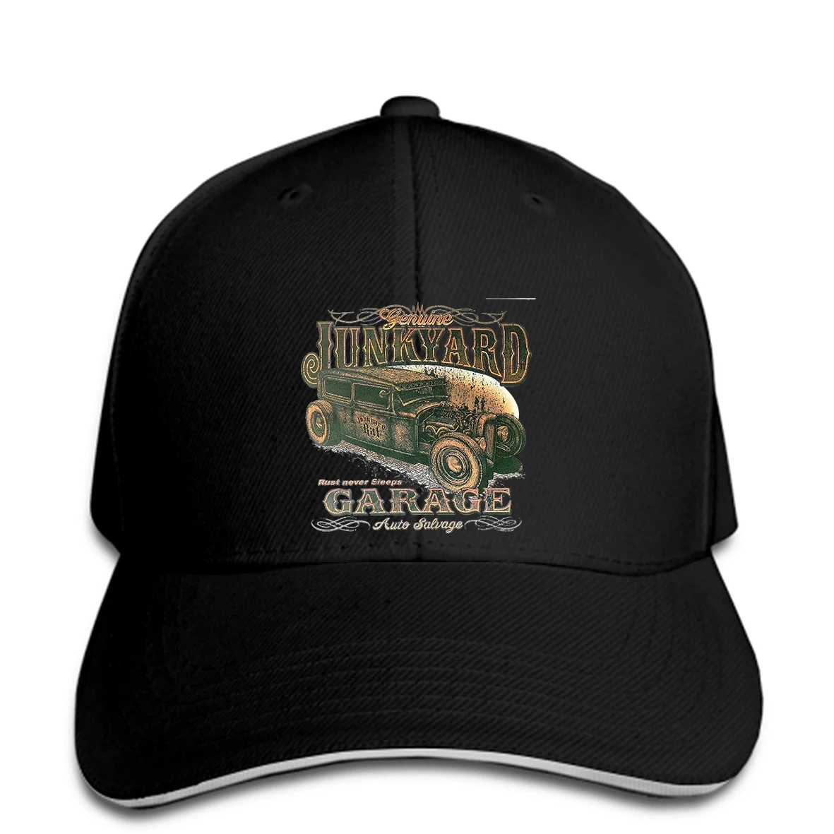 Бейсболка в Graphiteton mit einem Hot Rod US Car '50 Stylemotiv Modell Junkyard snapback hat