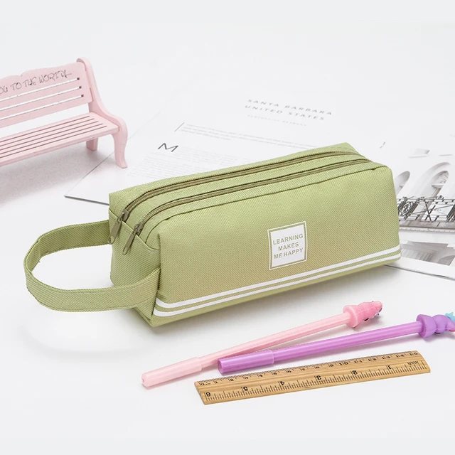 Kawaii Cute Pencil Bag Small Flowers Pencil Cases Cute Simple Pen Bag  Storage Bags School Supplies Stationery Gift For Kids