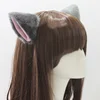 Hot Sale Solid Color Cute Imitation Animal Cat Fox Long Fur Ears Shape Hair Clip Halloween Party Headwear Wholesale ► Photo 1/6