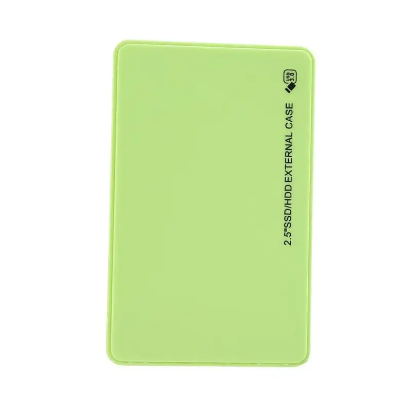 Green 2,5 дюймов USB3.0 жесткий диск Корпус SATA HDD SSD Мобильный Внешний чехол для резервного копирования данных Расширение памяти для ноутбуков - Цвет: Green