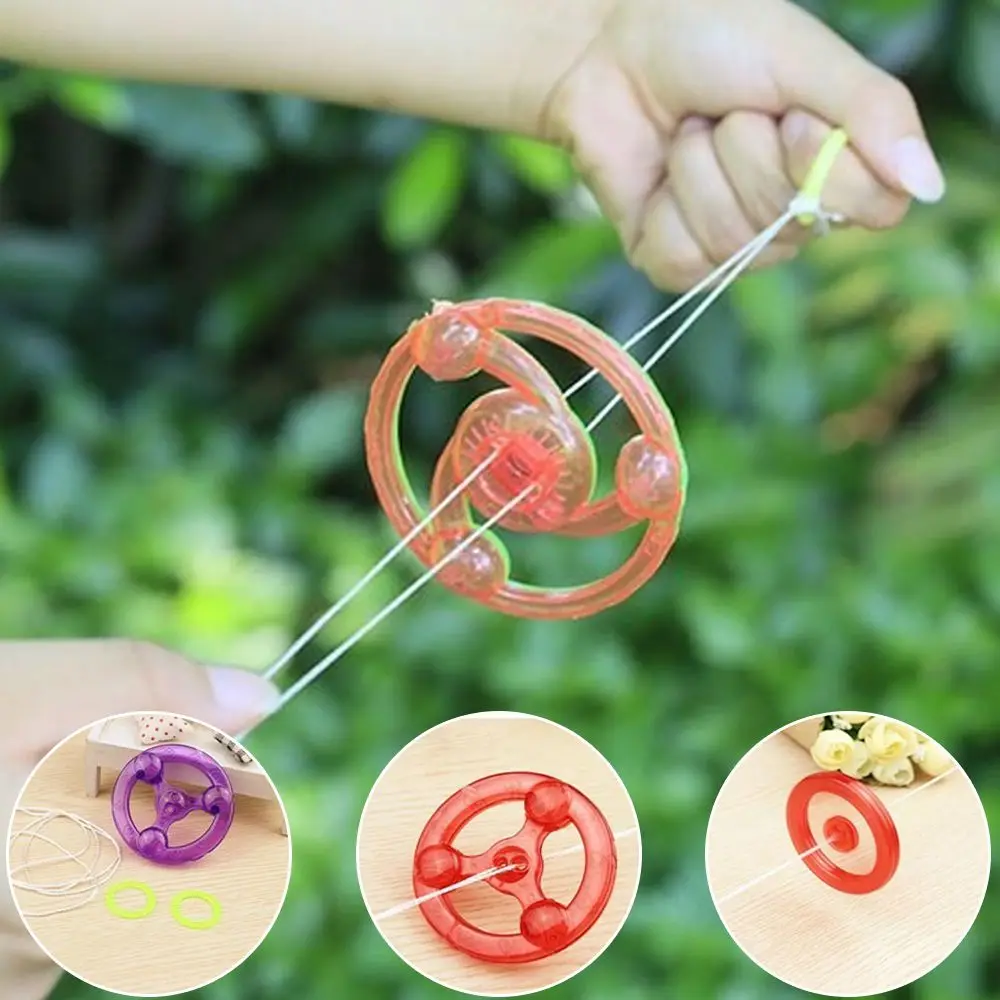 2 шт. светящаяся ручная Тяговая веревка маховик настольные игры для детей