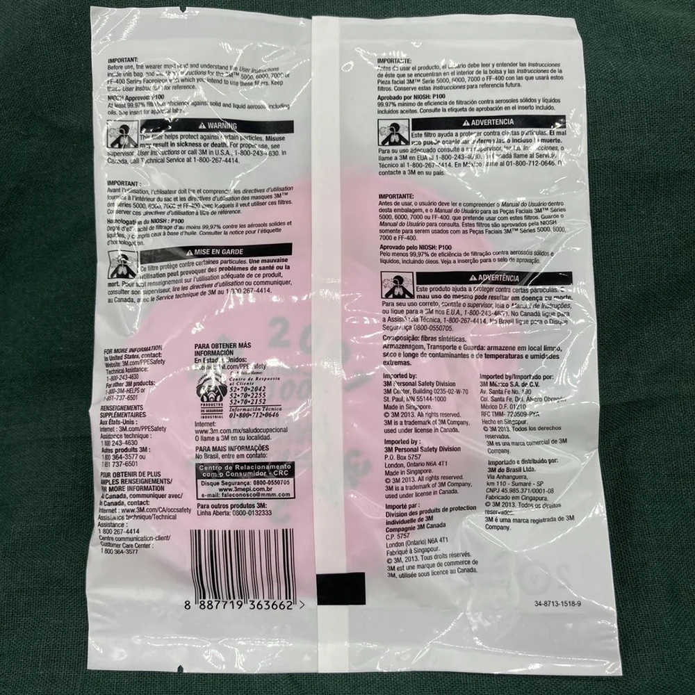 10PCS 2091 P100 Filter Cotton Anti-Glass Fiber Dust Cover Particulate Particles Dustproof for 6200 7000 7502 Series - Famidy.com