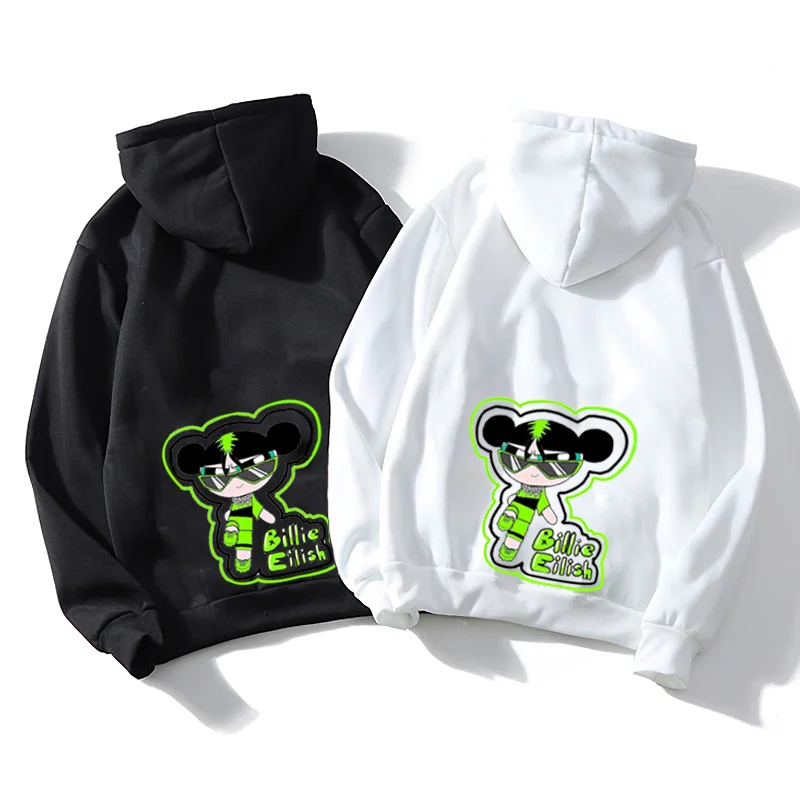 

Fashion Billie Eilish New Baby Sweatshirt Casual Kids Hoodie Boys Sweatshirts with Pocket Tops Toddler Girls Winter Clothes Coat