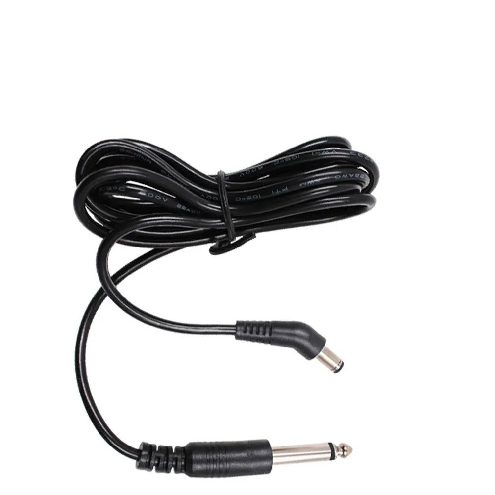 Tattoo Cord Hook Line Power Cable DC-6.35mm Connection DC For Tattoo Machine/Gun Supply Accessory hifi 6 35mm 4 4mm 2 5mm xlr 16 core 7n occ copper plated headphone cable for technica ath r70x r70x r70x5 earphone cord