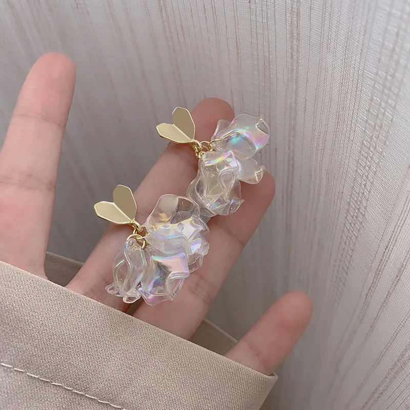 AMORCOME в Корейском стиле на высоком каблуке Модные прозрачные смолы украшенное