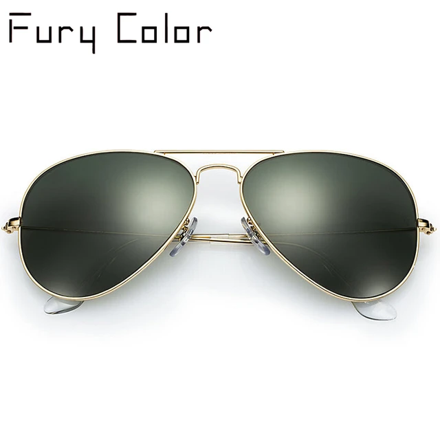 High Quality G15 Glass Lens Women Men Sunglasses Uv400 Aviation Brand  Classic Mirror Male Oculos Vintage Banned Man Sun Glasses - Sunglasses -  AliExpress