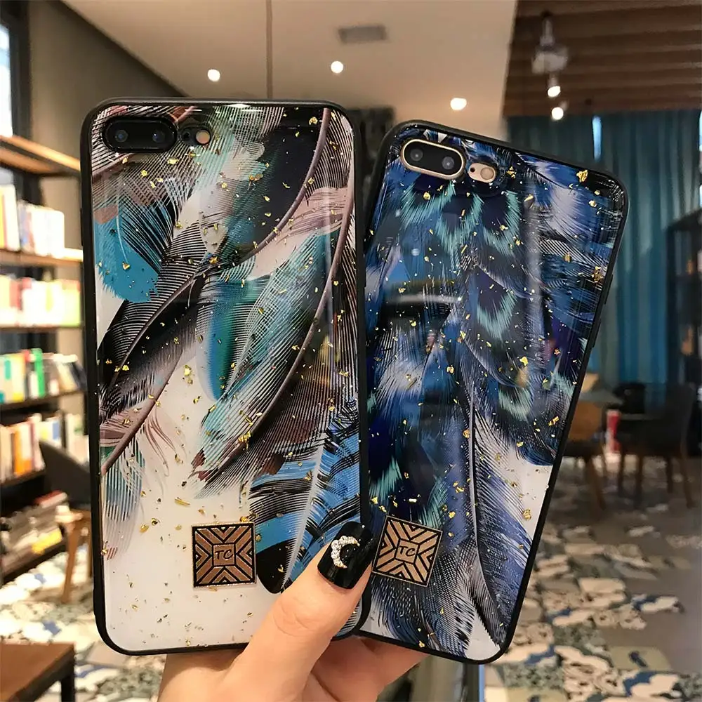 Роскошный чехол KISSCASE для iPhone 7 8 Plus XS Max XR Xs эпоксидная Золотая фольга Чехол X 6 6S PC +
