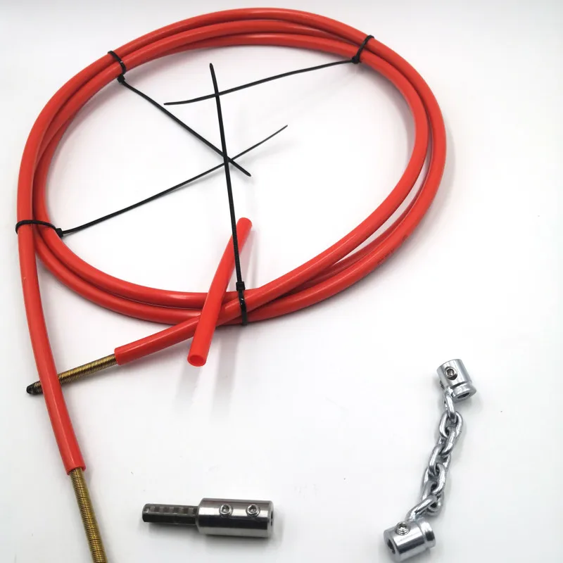 LEADFEN 6mm flexible shaft cable 5m full set cleaning chain tools DN32