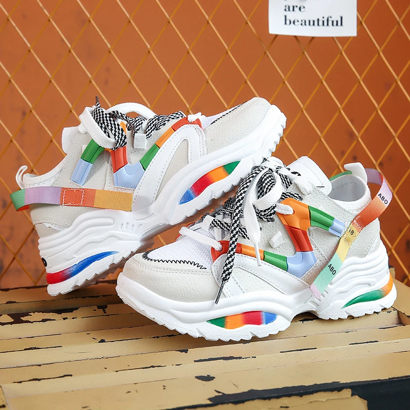 UnoSheng Scarpe Da Ginnastica Da Donna, Traspiranti, Casual - Foto 12