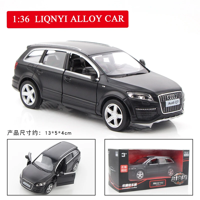 1:36, новинка, литая модель автомобиля Benz, игрушка в подарок - Цвет: Audi Q7