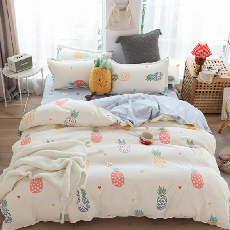 

NTZL 18 Ultratex Home Textile Printed Multi Color Multi Sizes Comfortable Brushed Suede Bedding Sets Duvet Cover Bed Sheet