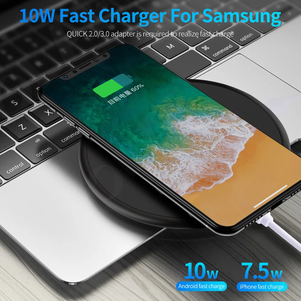 Олаф 10 Вт Быстрое беспроводное зарядное устройство для samsung Galaxy S9/S9+ S10 S8 Note 8 USB Qi зарядное устройство для iPhone 11 Pro XS Max XR X 8 Plus