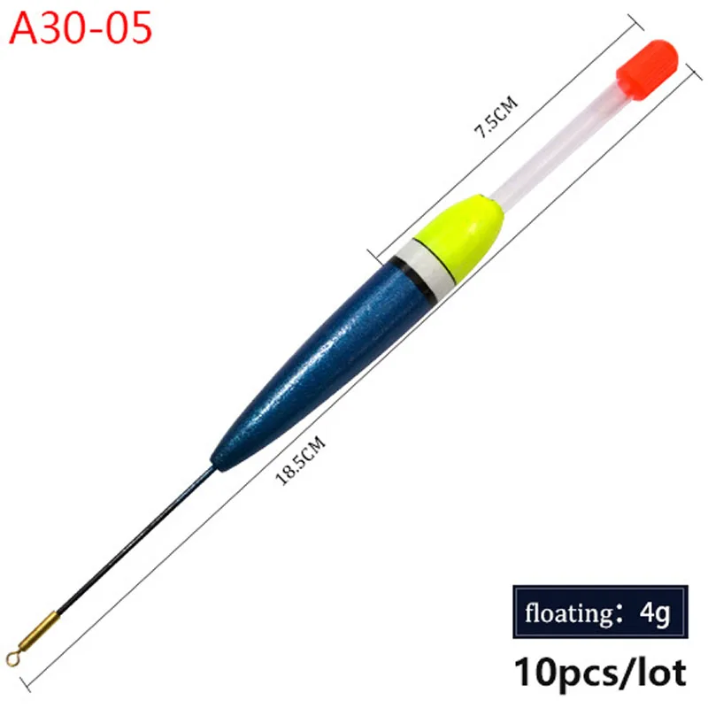 VISSEN 10pcs/lot Fishing Floats Set Buoy Bobber Light Stick For Accessories Fish Tools | Спорт и развлечения